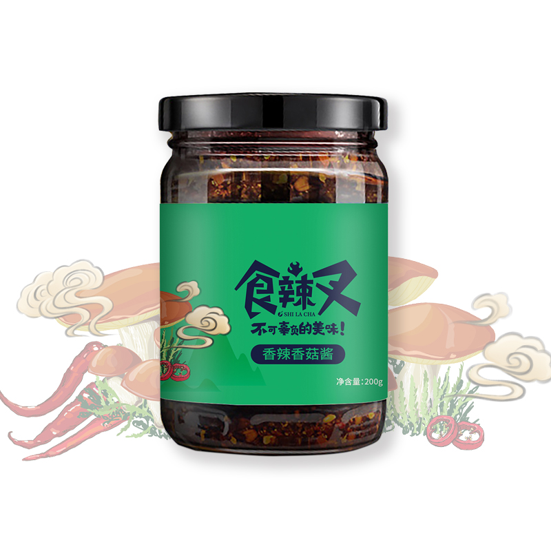 香辣香菇酱-瓶装代加工-青岛大丰食品